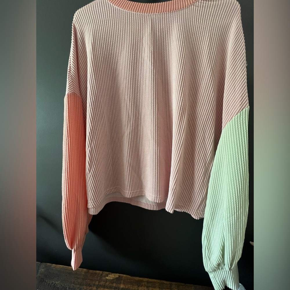 Colorblock Ribbed Sweater - Picture 5 of 7